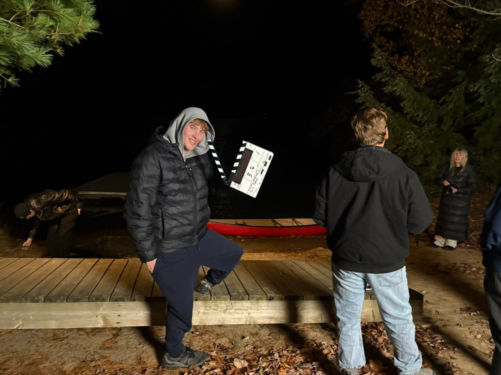 Charles, Elia and Brenda. Scene 3.5, take one, pose included.